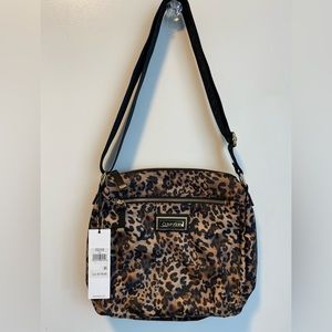 Calvin Klein leopard crossbody/messenger bag. With original tags. Measures 12x12
